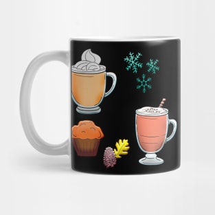 Christmas Hot Drinks & CupCake Mug